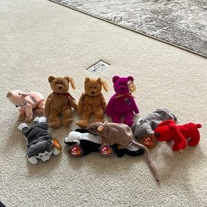 Ty Beanie Baby Lot of 9!